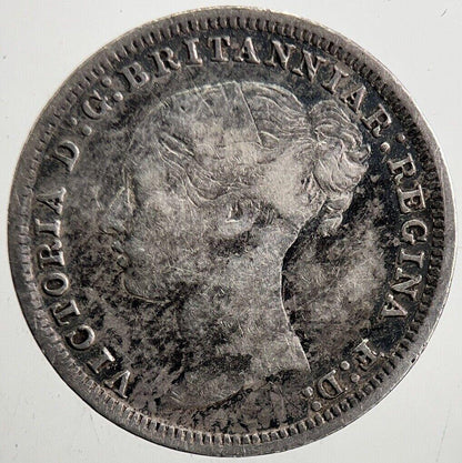 1879 Victoria Threepence Silver Coin | Fine Collectable Grade | a5401