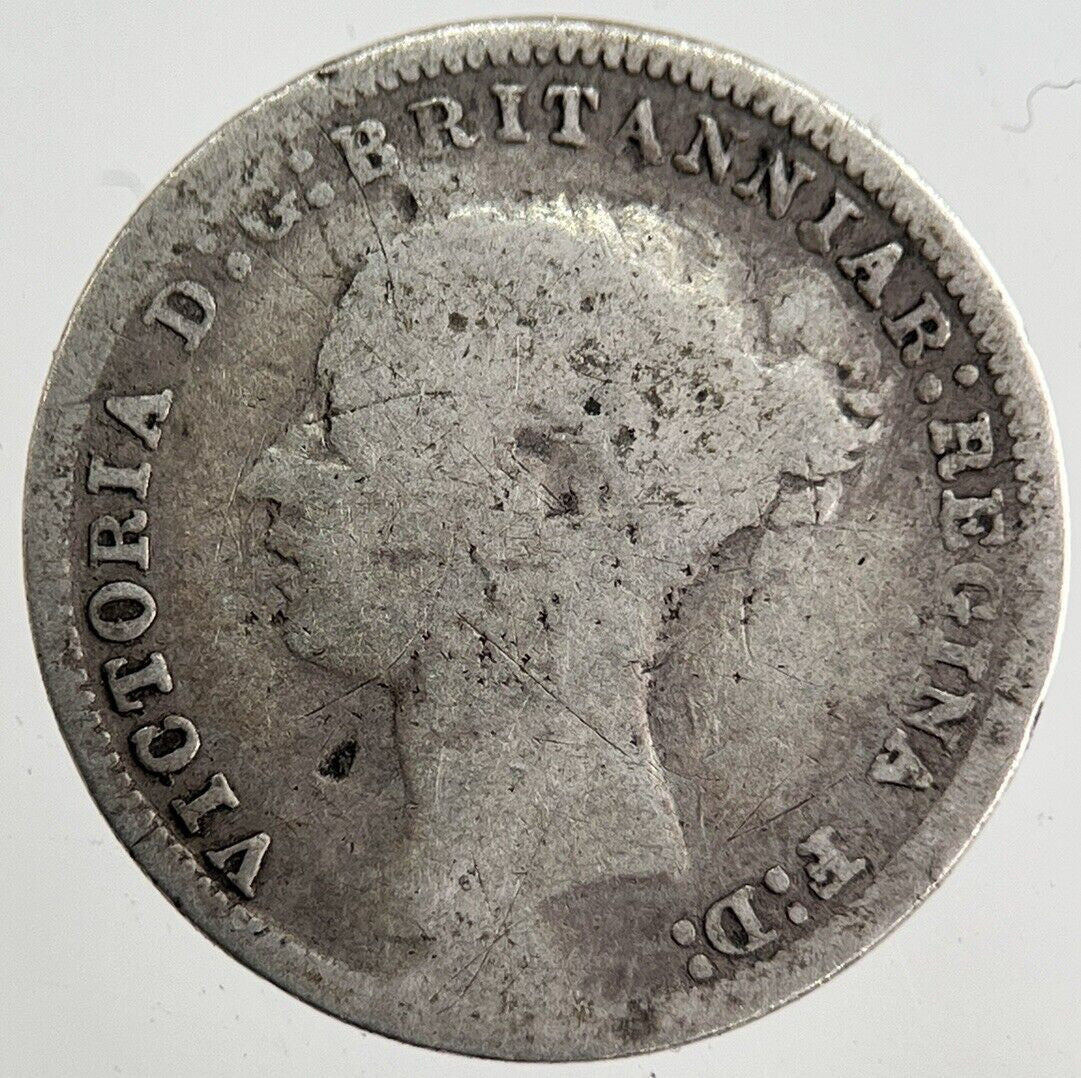 1879 Victoria Threepence Silver Coin | Collectable Grade | a8186