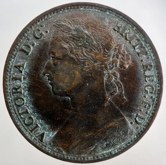 1879 Victoria One Penny Coin | Very High Grade