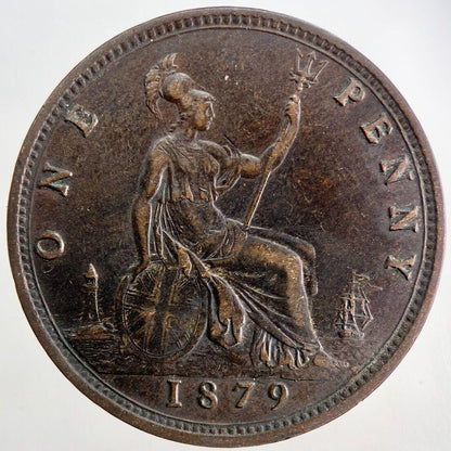 1879 Victoria One Penny Coin | Very High Grade