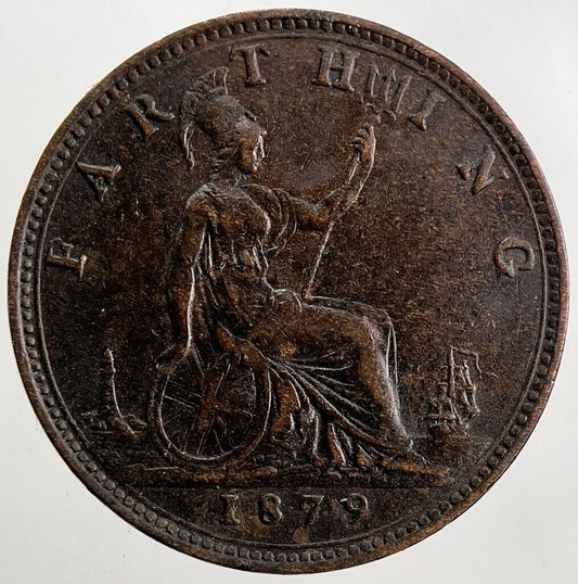 1879 Victoria Farthing Coin | Very High Grade | a5606
