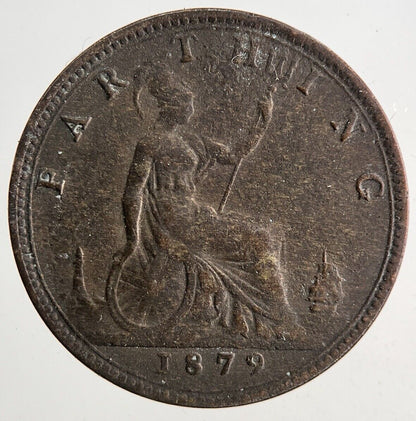 1879 Victoria Farthing Coin | Fine Collectable Grade