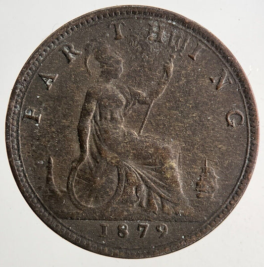 1879 Victoria Farthing Coin | Fine Collectable Grade