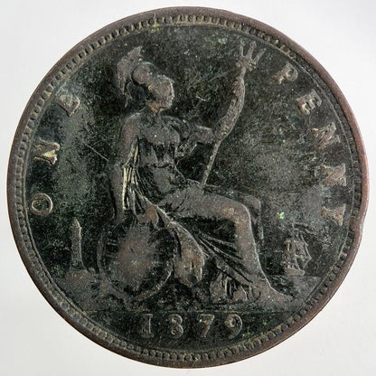 1879 Victoria One Penny Coin | Collectable Grade
