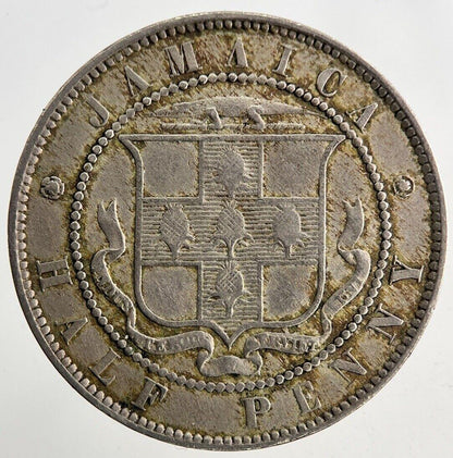 1880 Jamaica Half-Penny Coin | Fine Collectable Grade