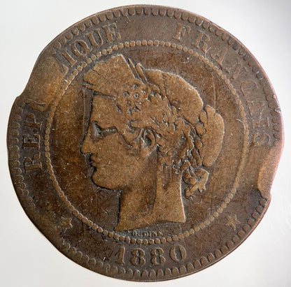 1880 France 10 Centimes Coin | Collectable Grade