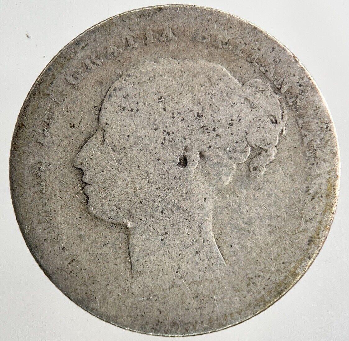 1879 Victoria Shilling Silver Coin | Fair Grade