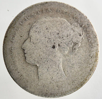 1879 Victoria Shilling Silver Coin | Fair Grade