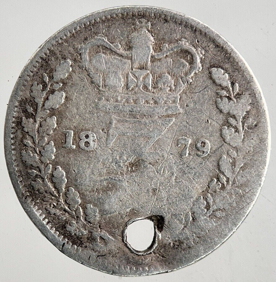 1879 Victoria Threepence Silver Coin | Collectable Grade