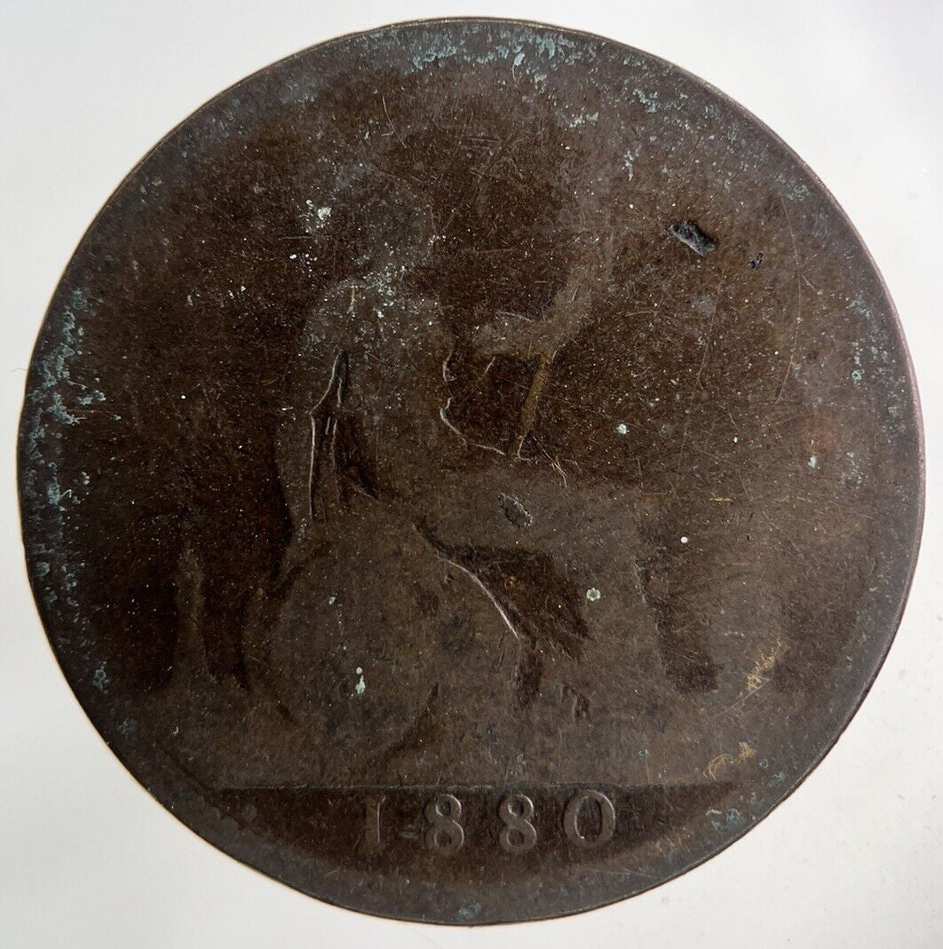 1880 Victoria One Penny Coin | Fair Grade