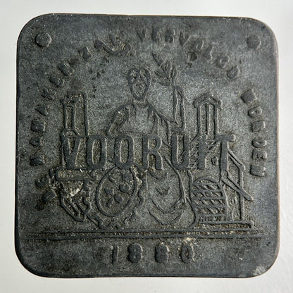 1880 Belgium Vooruit 1 Broodkaart Token Coin | Collectable Grade