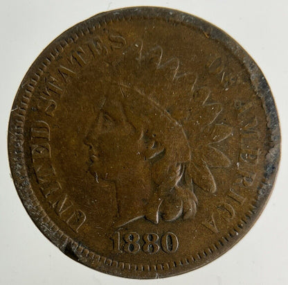 1880 US USA One Cent Coin | Collectable Grade