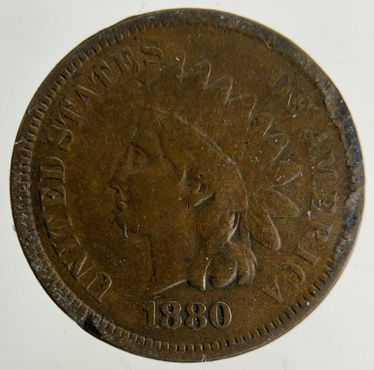 1880 US USA One Cent Coin | Collectable Grade