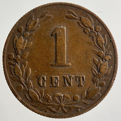 1880 Netherlands 1 Cent Coin | Fine Collectable Grade