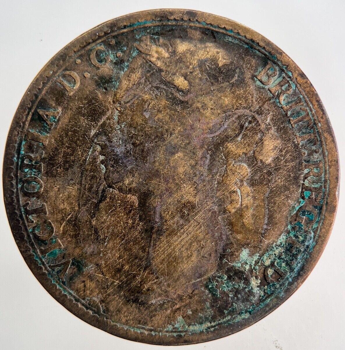 1880 Victoria One Penny Coin | Collectable Grade