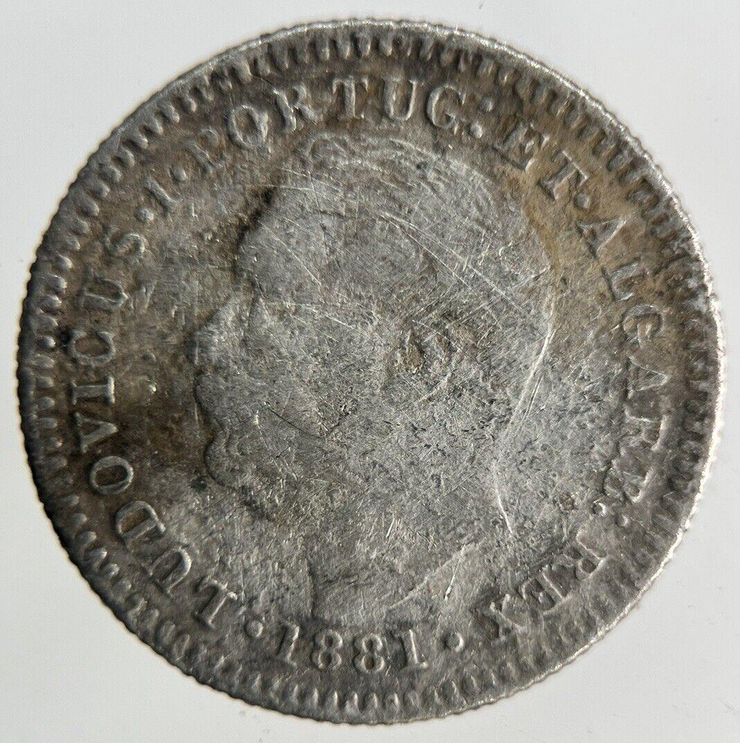 1881 Portugal India Quarto De Rupia Silver Coin | Collectable Grade