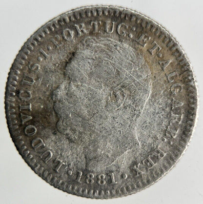 1881 Portugal India Quarto De Rupia Silver Coin | Collectable Grade