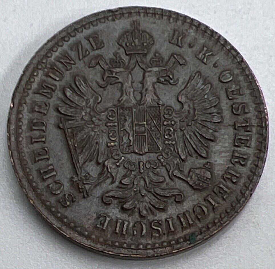 1881 Austria 1 One Kreuzer Coin | Very Fine Grade | a1502