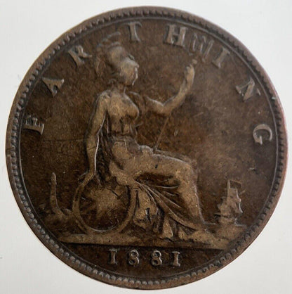 1881 Victoria Farthing Coin | Collectable Grade | a7775