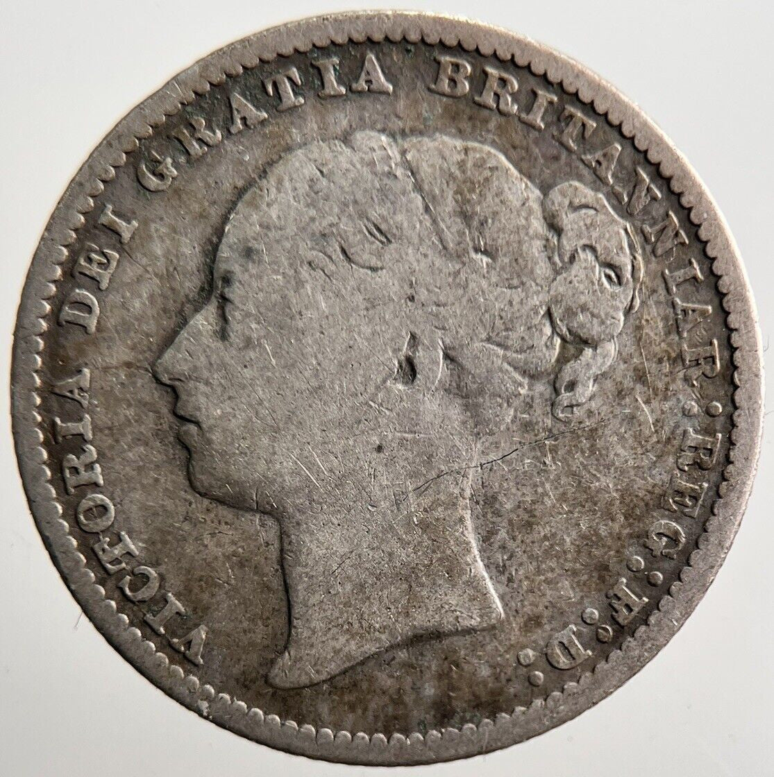 1881 Victoria Shilling Silver Coin | Collectable Grade | a3533