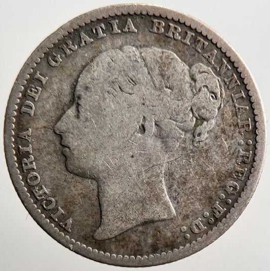 1881 Victoria Shilling Silver Coin | Collectable Grade | a3533