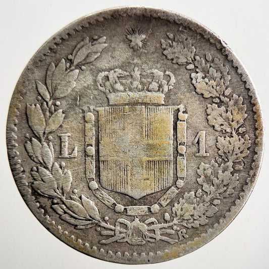1881 Italy 1 One Lira Silver Coin | Collectable Grade | a3649