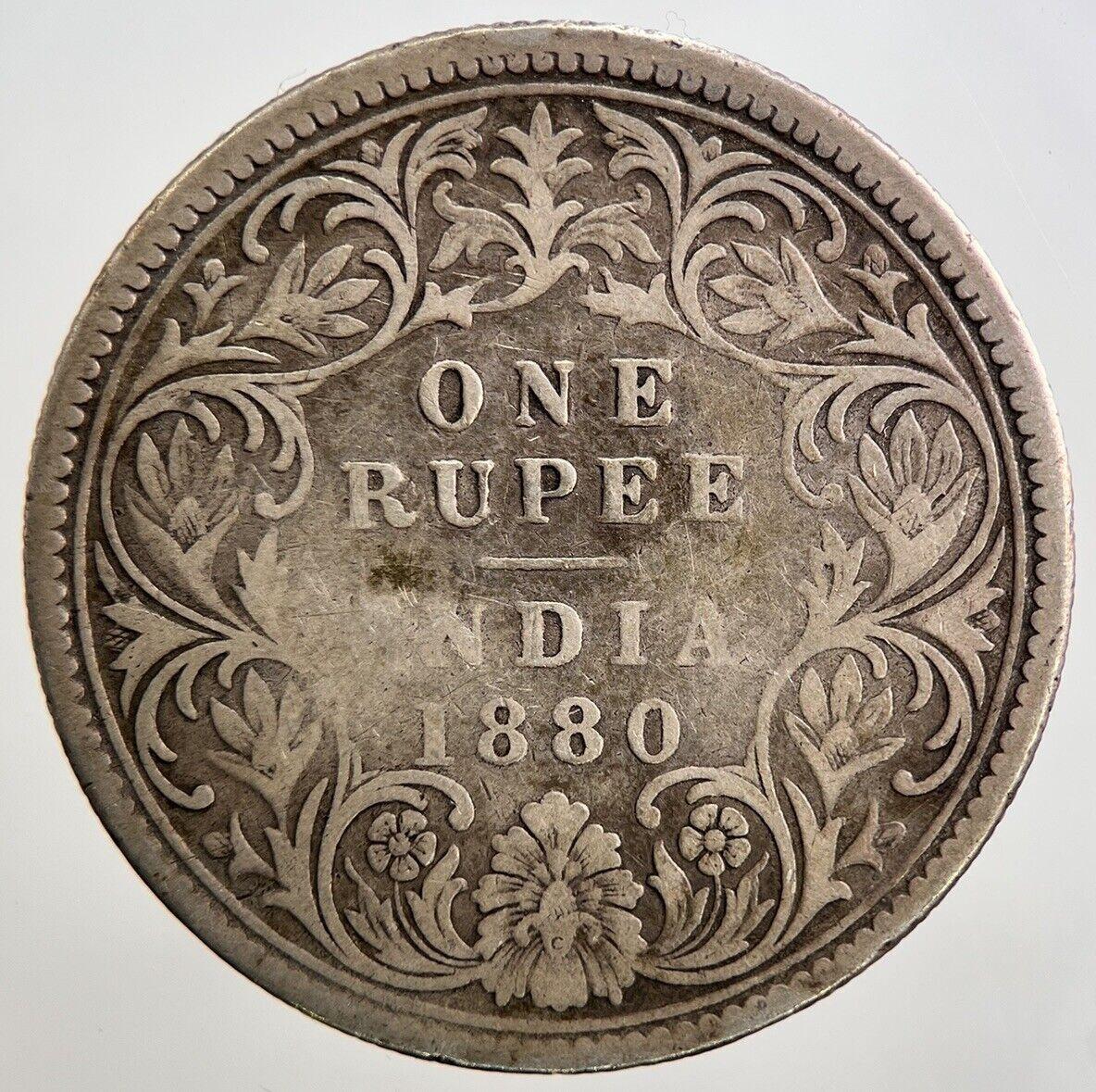 1880 Victoria Rupee Silver Coin | Collectable Grade | a2700