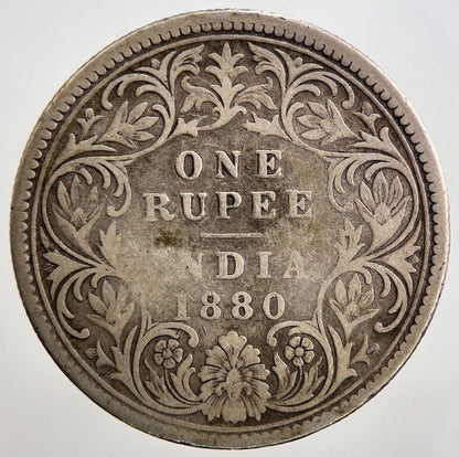 1880 Victoria Rupee Silver Coin | Collectable Grade | a2700