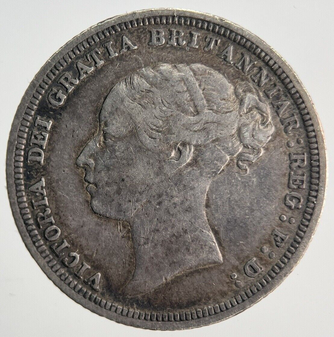 1880 Victoria Sixpence Silver Coin | Fine Collectable Grade | a1510
