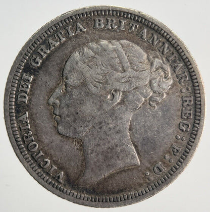 1880 Victoria Sixpence Silver Coin | Fine Collectable Grade | a1510