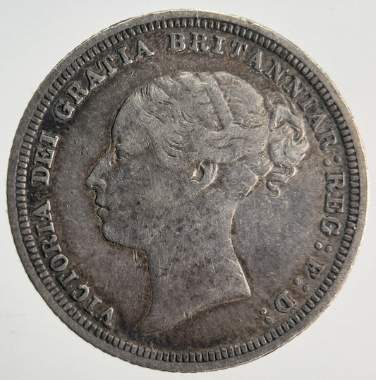 1880 Victoria Sixpence Silver Coin | Fine Collectable Grade | a1510