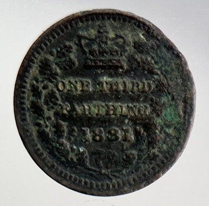 1881 Victoria One Third Farthing Coin | Fine Collectable Grade | a4668