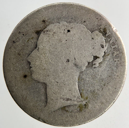 1880 Victoria Shilling Silver Coin | Fair Grade