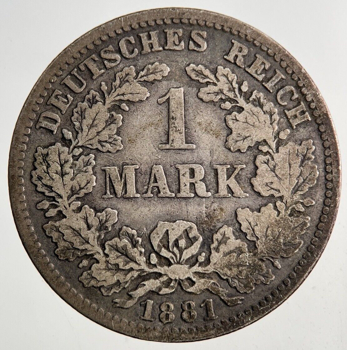 1881 Germany 1 Mark Silver Coin | Collectable Grade