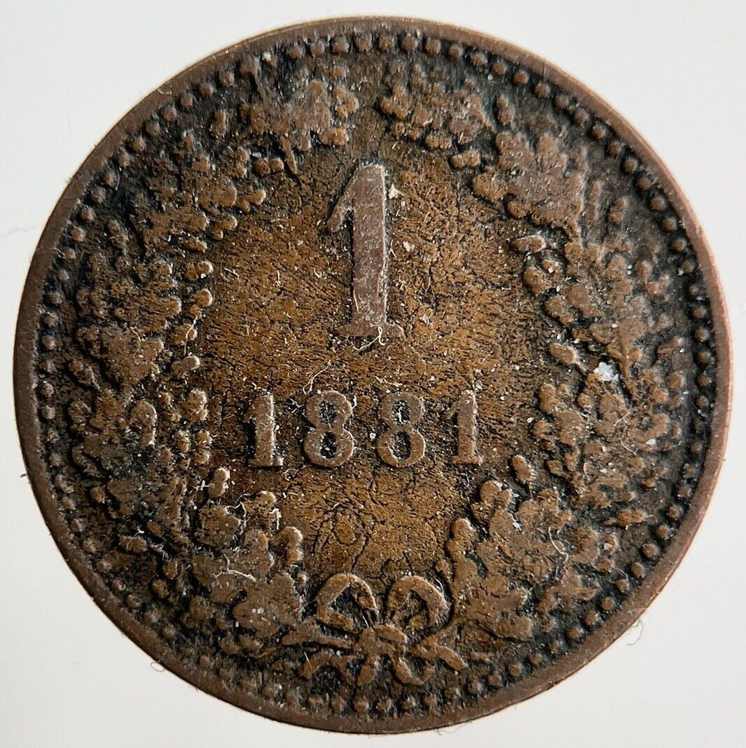 1881 Austria 1 Kreuzer Coin | Collectable Grade