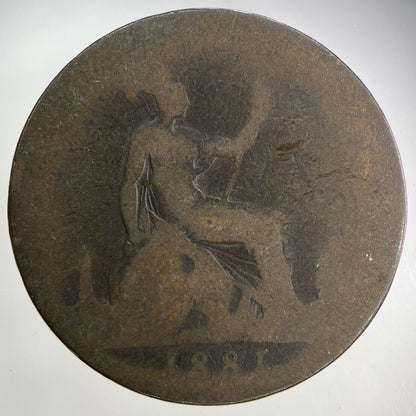 1881 Victoria One Penny Coin | Collectable Grade