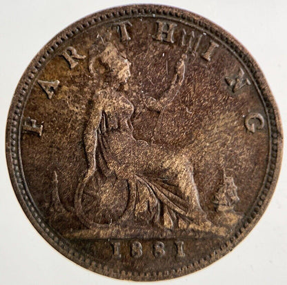 1881 Victoria Farthing Coin | Collectable Grade