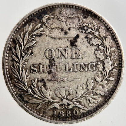 1880 Victoria Shilling Silver Coin | Very High Grade