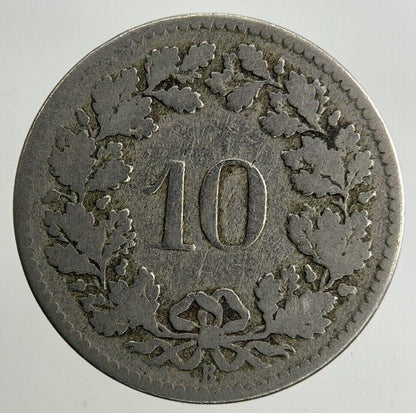 1881 Switzerland Swiss 10 Rappen Coin | Collectable Grade