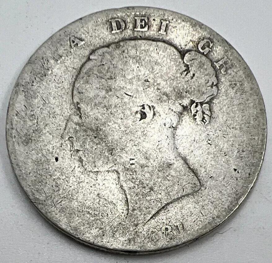 1881 Victoria Half-Crown Silver Coin | Fair Grade | a1222