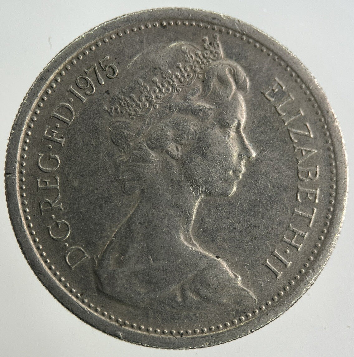 1975 Elizabeth II 2nd 5p Five-Pence Coin | Fine Collectable Grade