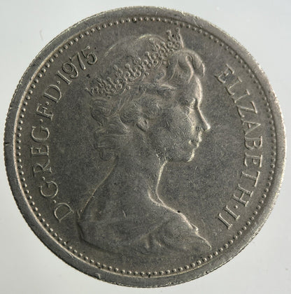 1975 Elizabeth II 2nd 5p Five-Pence Coin | Fine Collectable Grade