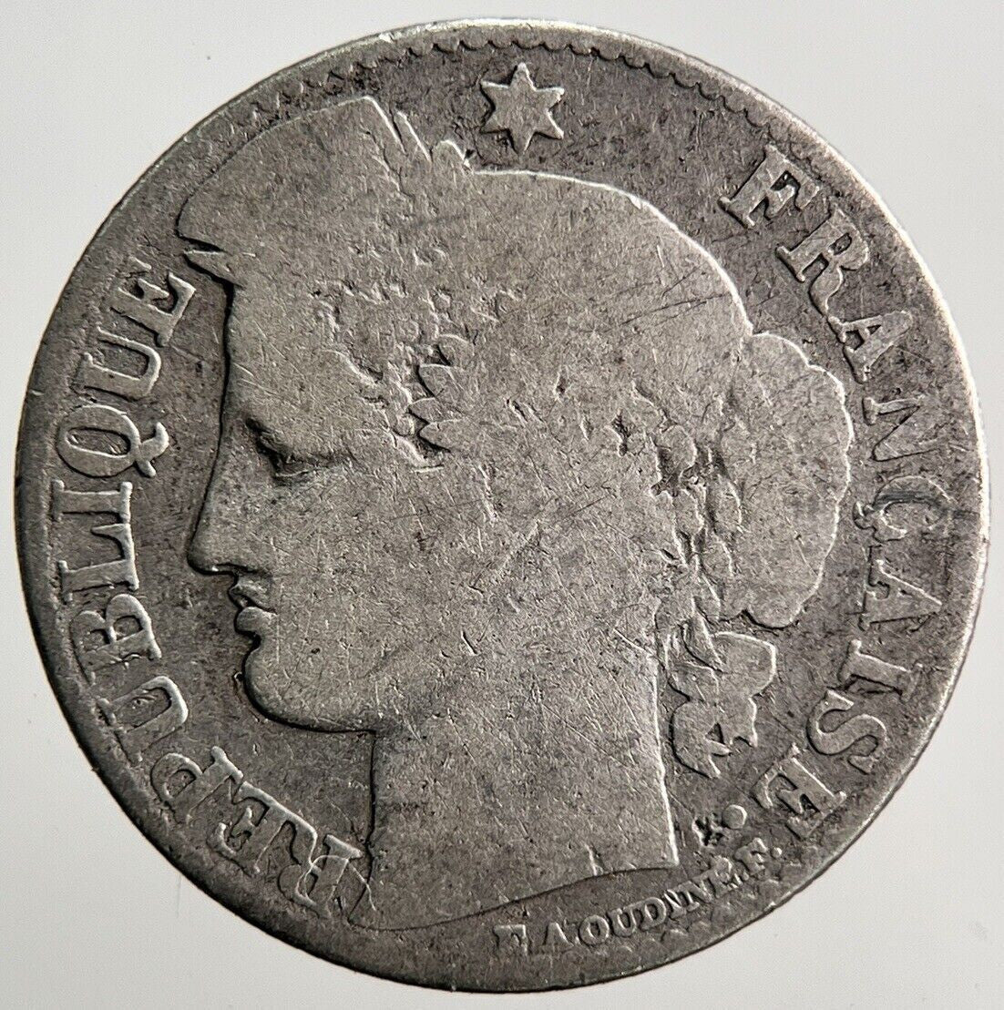 1881-A France 50 Cent Silver Coin | Fair Grade | a3642