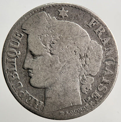 1881-A France 50 Cent Silver Coin | Fair Grade | a3642