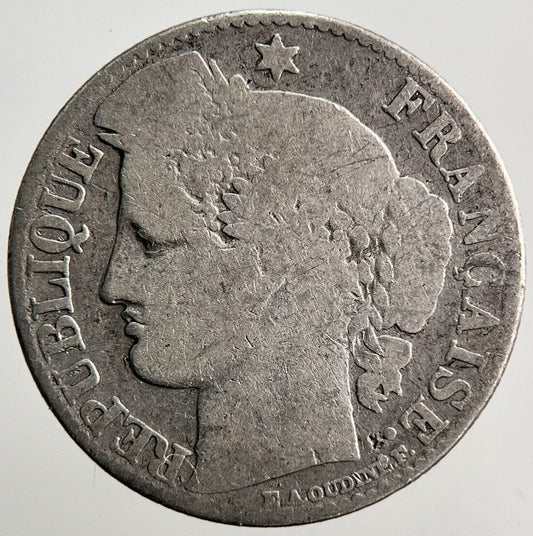 1881-A France 50 Cent Silver Coin | Fair Grade | a3642