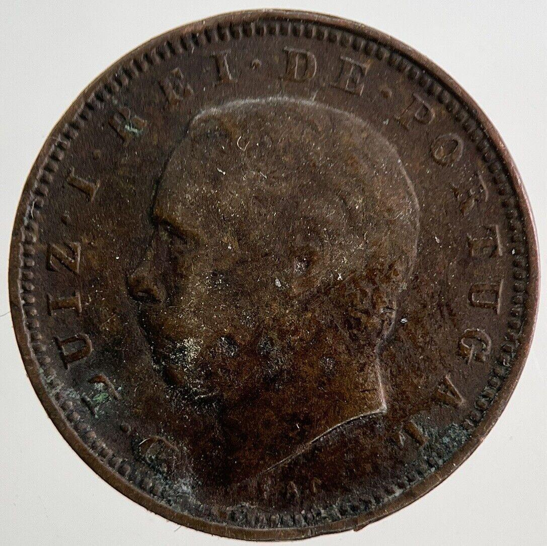 1882 Portugal V 5 Reis Coin | Fine Collectable Grade
