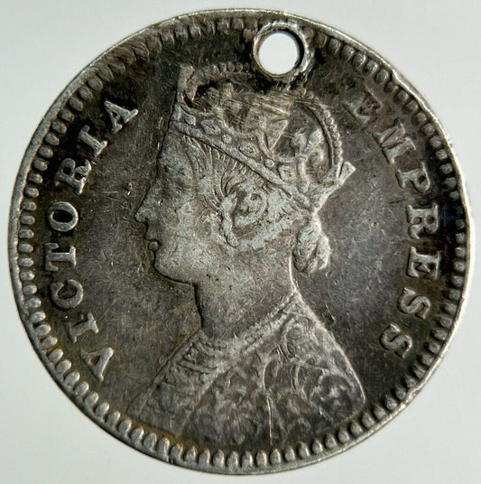 1882 India 2 Annas Silver Coin | Collectable Grade