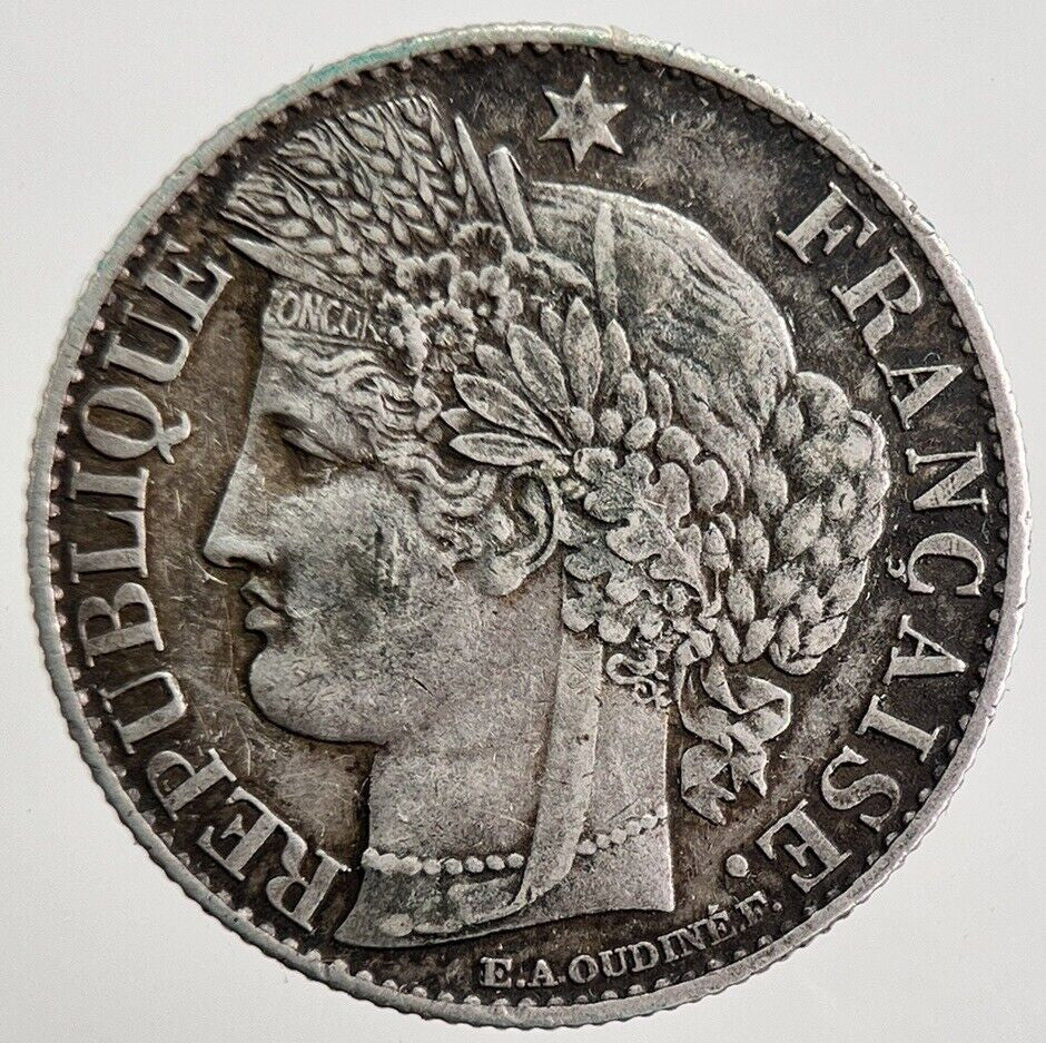 1881-A France 50 Cents Silver Coin | Very High Grade