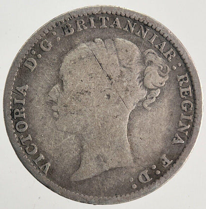 1881 Victoria Threepence Silver Coin | Fine Collectable Grade | a9951