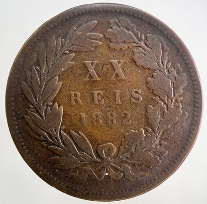 1882 Portugal XX 20 Reis Coin | Collectable Grade